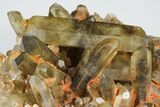 Smoky, Yellow Quartz Crystal Cluster (Heat Treated) - Madagascar #175723-1